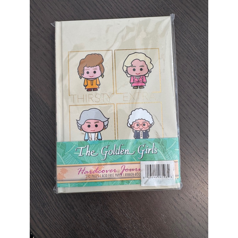 The Golden Girls Hardcover Journal Unisex OS Cream Chibi Graphics notebook retro